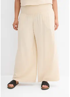 Pantaloni a palazzo in mussola, bonprix