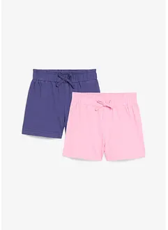 Shorts in jersey di puro cotone biologico (pacco da 2), bonprix