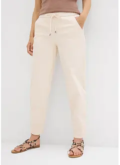 Jeans barrel shape con cinta comoda, vita media, bonprix