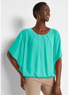 Blusa in chiffon con canotta, bonprix