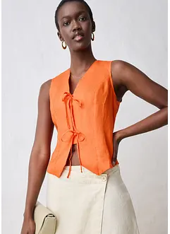 Top in puro lino, bonprix