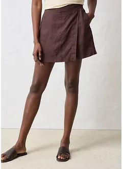 Gonna pantalone in puro lino, bonprix
