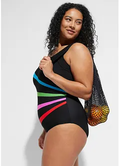 Costume intero con inserti e effetto modellante forte, bonprix