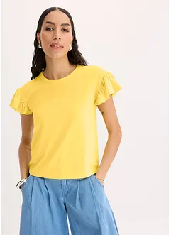 Maglia con maniche a volant, bonprix