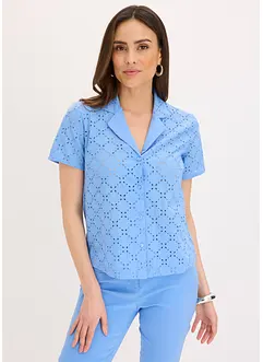Camicetta con ricami traforati, bonprix