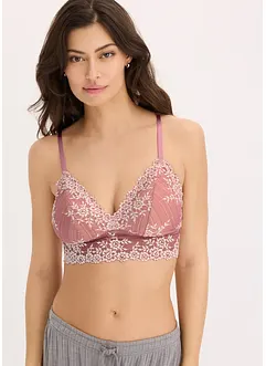 Reggiseno bustier senza ferretto con materiale riciclato, bonprix
