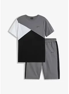 T-shirt e bermuda in felpa (set 2 pezzi), bonprix