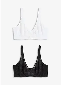 Reggiseno minimizer con spalline imbottite (pacco da 2), bonprix