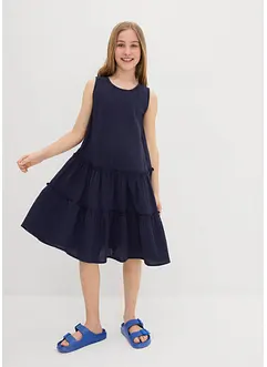 Abito midi in mussola vaporosa, bonprix