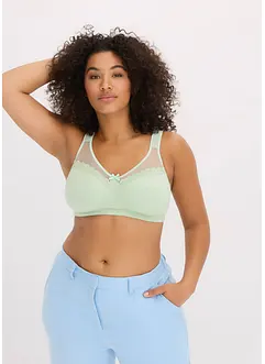 Reggiseno contenitivo senza ferretto con morbido cotone biologico, bonprix
