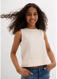 Top in fresco misto lino, bonprix