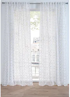 Tenda trasparente con poliestere riciclato e stampa lucida (pacco da 1), bonprix