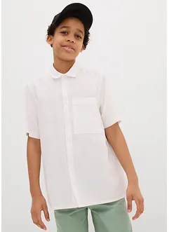 Camicia a maniche corte in misto cotone fresco e leggero, bonprix