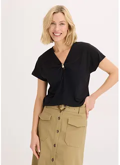 Maglia con anello decorativo, bonprix