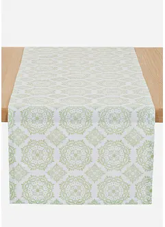 Runner da tavolo in cotone biologico con ornamenti, bonprix