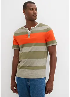 Maglia serafino a maniche corte, bonprix