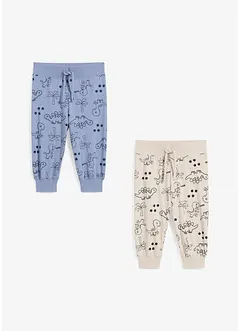 Pantaloni di jersey in cotone biologico (pacco da 2), bonprix