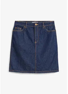 Gonna di jeans low stretch, vita media, bonprix