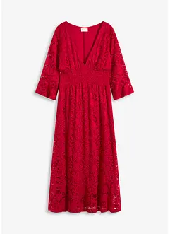Abito in pizzo con volant, bonprix