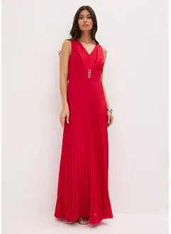 Abito in chiffon con gonna plissettata e fibbia, bonprix