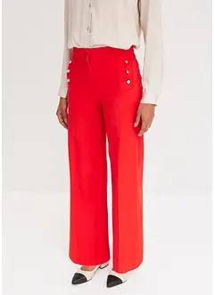 Pantaloni in twill con bottoni decorativi, bonprix