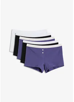 Boxer aderenti da donna con cotone biologico (pacco da 5), bonprix