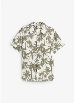 Camicia a maniche corte in viscosa, slim fit, bonprix