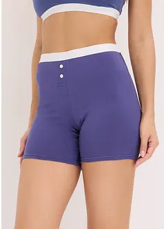 Boxer aderenti in lunghezza media con cotone biologico (pacco da 4), bonprix