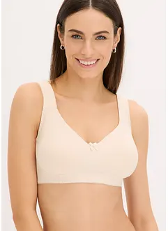 Reggiseno t-shirt non imbottito senza ferretto con cotone biologico (pacco da 2), bonprix
