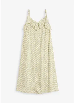 Abito midi con ruches, bonprix