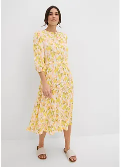 Abito in crinkle operato, bonprix