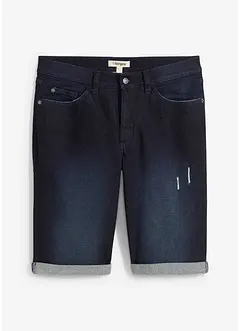 Bermuda elasticizzati in jeans con fondo risvoltato, regular fit, bonprix