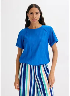 Blusa a maniche corte in misto viscosa morbido, bonprix