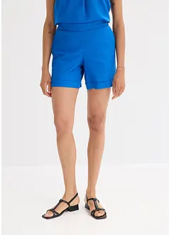 Shorts con elastico in vita in misto lino fresco, bonprix