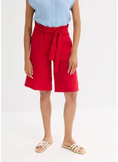 Bermuda con elastico in vita in misto viscosa fluente, bonprix