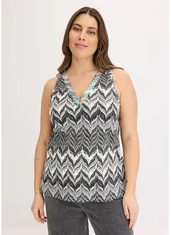 Top con paillettes, bonprix
