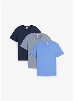 T-shirt con scollo a V (pacco da 3), bonprix