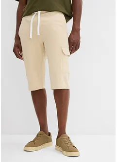 Bermuda in felpa di puro cotone biologico con tasche cargo, bonprix
