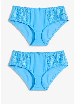 Slip alto con pizzo delicato (pacco da 2), bonprix