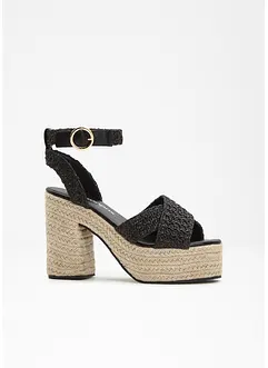Sandali con tacco e plateau, bonprix