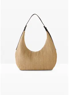 Borsa shopper in simil paglia, bonprix