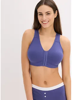 Reggiseno senza ferretto con chiusura anteriore e cotone biologico (pacco da 2), bonprix