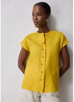 Blusa a tunica in puro lino, bonprix