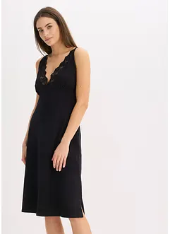 Camicia da notte con spalline sottili e scollatura con pizzo, bonprix