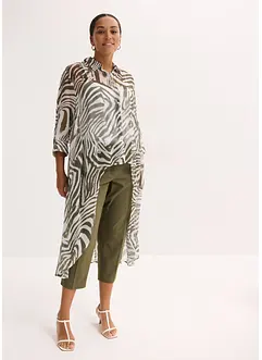 Camicia lunga in chiffon, bonprix