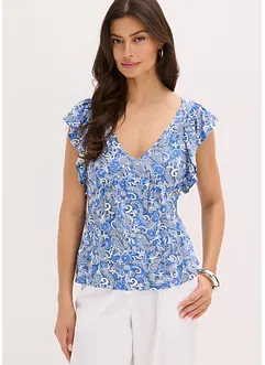 Top con volant, bonprix