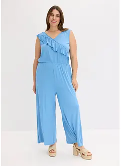 Tuta in jersey con volant, bonprix