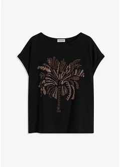 Maglia in cotone con borchiette applicate, bonprix