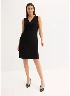 Abito in maglina con fiocco allo scollo, bonprix