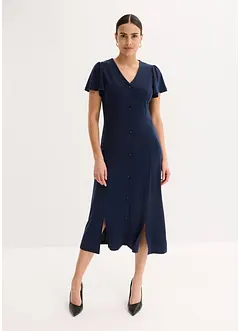 Abito in maglina con spacco, bonprix